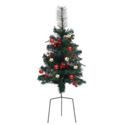 Berkfield Artificial Pathway Christmas Trees With Leds 2 Pcs 76 Cm Pvc - thumbnail 4
