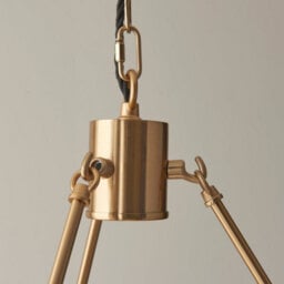 Loops Sophisticated 2 Pack Of Brushed Aged Brass Ceiling Pendant Lights - thumbnail 8