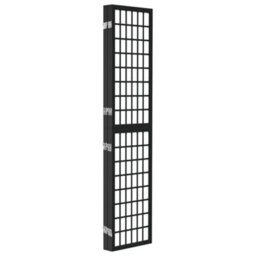 Berkfield Classic Folding 4-Panel Room Divider Japanese Style 160X170 Cm Black - thumbnail 4