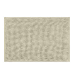 Aspire Homeware Quick Dry Chenille Bathmat Soft Water Absorbent Shower Mat Non-Slip Floor Mat, Cream (L)60Cm X (W)40Cm - thumbnail 1