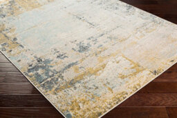 Livabliss City-Abstract Yellow Grey Blue Modern Marble Living Dining Bedroom Rug 80 X 220 Cm Easy Care, Non Shedding - thumbnail 6