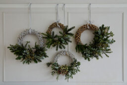 Ivyline Sustainable Rattan Wreath White Diam 50Cm - thumbnail 5