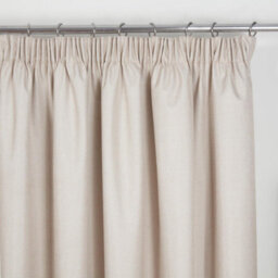 "Sundour Eclipse Blackout Pencil Pleat Curtains Beige 66X72""" - thumbnail 2