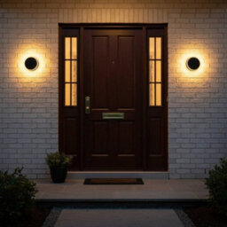Ultra Beam Lighting Ultrabeam Black Round Outdoor Led Wall Light 12 Watt Led 1200 Lumen Dia. 150mm - thumbnail 3