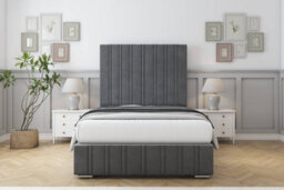 "Sloomy Langston Armour Coniston Bed Frame With Mattress With 50"" Upholstered Headboard 5' King" - thumbnail 1