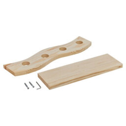 Urbn-Chef Height 30Cm 4 Bottle Wooden Wine Rack Free Standing Insert Kitchen Countertop Storage Holder - thumbnail 3
