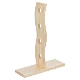 Urbn-Chef Height 30Cm 4 Bottle Wooden Wine Rack Free Standing Insert Kitchen Countertop Storage Holder - thumbnail 6