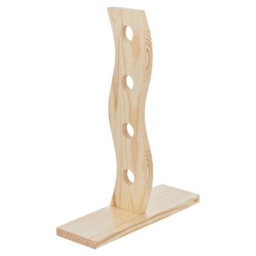 Urbn-Chef Height 30Cm 4 Bottle Wooden Wine Rack Free Standing Insert Kitchen Countertop Storage Holder - thumbnail 5