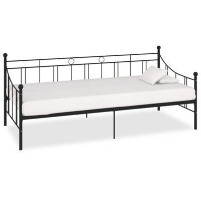 Berkfield Daybed Frame Black Metal 90X200 Cm - image 1