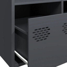 Berkfield Sideboard Anthracite 101.5X39X73.5 Cm Cold-Rolled Steel - thumbnail 9