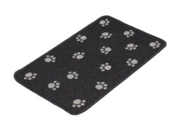Primeur Flooring Grey Pawprints Door Mat, 60Cm X 40Cm