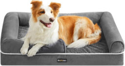 LEDREM Orthopedic Dog Bed, Dog Sofa With Sides, Removable Washable Cover, 91 X 68 X 18 Cm, Non-Slip Bottom - thumbnail 2
