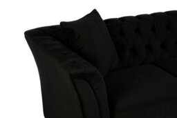 Orsina  2 Seat Onyx Sofa With Button Tufting,chesterfield Settee,lounge Couch With Sleek Legs,couch With Cushions - thumbnail 5
