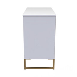 Tamworth 3 Drawer Chest Of Drawers In White Matt (Ready Assembled) - thumbnail 2