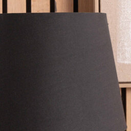 Pacific Lifestyle 40Cm Black Tapered Poly Cotton Lampshade For Table Lamps And Floor Lamps - thumbnail 2