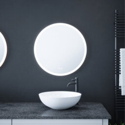 FNX Bathrooms Sudbury 600mm Round Led Bathroom Mirror With Tunable White, Dimmable & Demister - Ip44 Rated - thumbnail 4