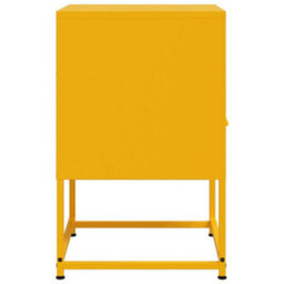 Berkfield Bedside Cabinets 2 Pcs Mustard Yellow 36X39X60.5 Cm Steel - thumbnail 7