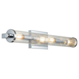 Luminosa Lighting Elstead Kichler Azores Bathroom Wall Lamp Polished Chrome, Ip44