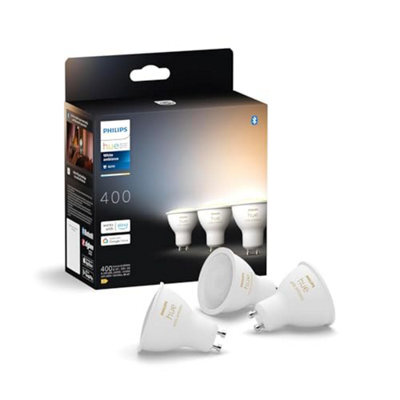 Philips Hue Gu 10 - Smart Led Spotlight - (3-Pack) White Ambiance