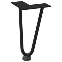 Berkfield Hairpin Legs For Coffee Table 4 Pcs Black 20 Cm Solid Steel - thumbnail 4