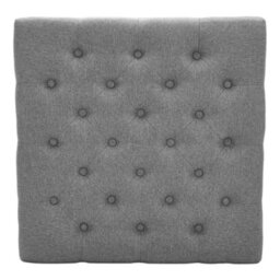 Darphe Square Tufted Linen Storage Ottoman 74Cm W X 74Cm D X 44Cm H - thumbnail 4