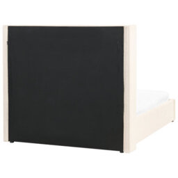 Beliani Ottoman Bed Velvet Lubbon 140 X 200 Cm (Eu Double) Off-White - thumbnail 8