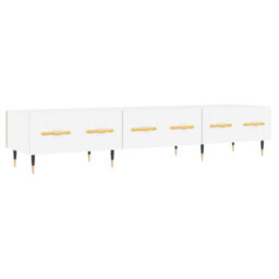 Berkfield Tv Cabinet White 150X36X30 Cm Engineered Wood - thumbnail 2