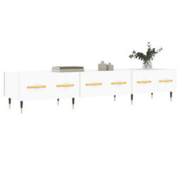 Berkfield Tv Cabinet White 150X36X30 Cm Engineered Wood - thumbnail 3