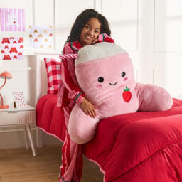 Ohs Molly The Milkshake Cuddle Cushion Novelty Reading Pillow - thumbnail 3
