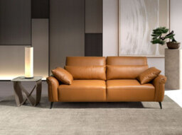 Angel Cerda Elegant Square Corner Table In Porcelain Marble And Taupe Steel - thumbnail 5