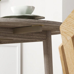 Homcom Foldable Dining Table, Round Drop Leaf Table, Wood Legs, Grey - thumbnail 9