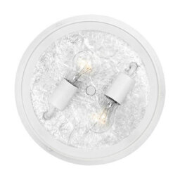 Stylish Outdoor Ip44 1-Bulb White Led Flush Light For Low Ceilings - thumbnail 4