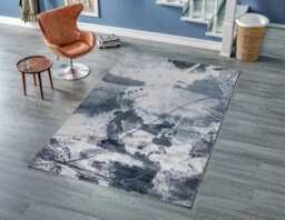 Stratus Interiors Harlequin Large Blue Living Room Rug 200 X 290 Cm - Blue / Cream / White / Dark Blue - Medium - thumbnail 2