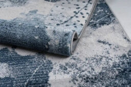 Stratus Interiors Harlequin Large Blue Living Room Rug 200 X 290 Cm - Blue / Cream / White / Dark Blue - Medium - thumbnail 5