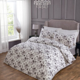 Julian Charles Home Verity Mono Grey 200 Thread Count 100% Cotton Duvet Set - thumbnail 3