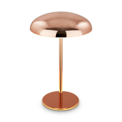 Briloner Copper Table Lamp Led Rechargeable Night Bedside Desk Light Dimmable Cordless - image 1
