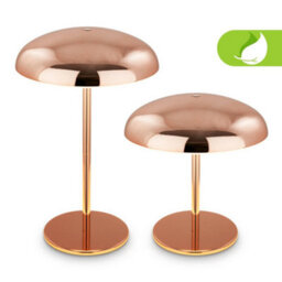 Briloner Copper Table Lamp Led Rechargeable Night Bedside Desk Light Dimmable Cordless - thumbnail 2