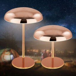 Briloner Copper Table Lamp Led Rechargeable Night Bedside Desk Light Dimmable Cordless - thumbnail 3