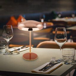 Briloner Copper Table Lamp Led Rechargeable Night Bedside Desk Light Dimmable Cordless - thumbnail 9