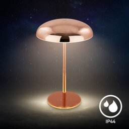 Briloner Copper Table Lamp Led Rechargeable Night Bedside Desk Light Dimmable Cordless - thumbnail 8