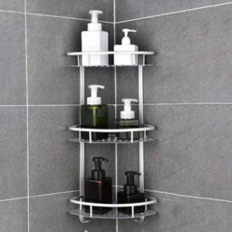 3 Tier Free Stainless Steel Corner Shower Caddy - thumbnail 5