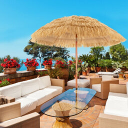 Costway 2M Outdoor Patio Umbrella Garden Parasol Portable Beach Poolside - thumbnail 4