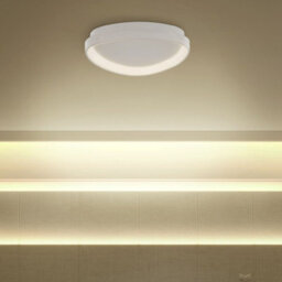 Beliani Triangle White Ceiling Lamp With Integrated Led, 40 X 42 X 13 Cm - thumbnail 1