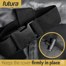 Futura 420D Round 230X100Cm Waterproof Garden Furniture Cover, Outdoor Patio Weatherproof Table & Chair Set Shield - thumbnail 6