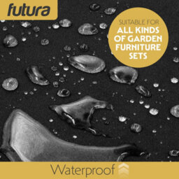 Futura 420D Round 230X100Cm Waterproof Garden Furniture Cover, Outdoor Patio Weatherproof Table & Chair Set Shield - thumbnail 3