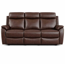 Furnishings For Less UK Ferndale 3 Seater Recliner Sofa Brown Leatheraire Manual - thumbnail 2
