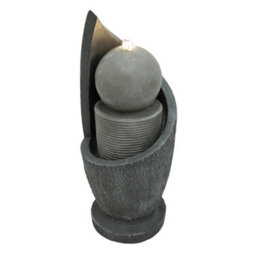 MonsterShop Outdoor Water Feature Garden Fountain Led Plug-In Pump Zen Cascade - thumbnail 2