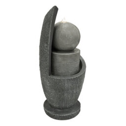 MonsterShop Outdoor Water Feature Garden Fountain Led Plug-In Pump Zen Cascade - thumbnail 3