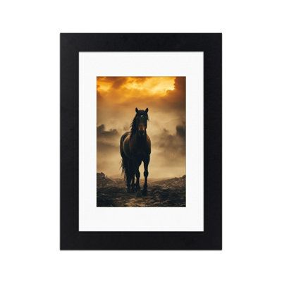 Ak Frames Matte Black A5 Frame With A6 Mount And Perspex Front - image 1