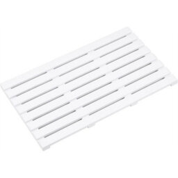White Bamboo Duckboard Bath Mat  Anti-Slip Slatted Shower Spa Bathroom Floor - thumbnail 3